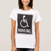 Rolstoelparkeersymbool T-shirt (Voorkant)