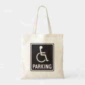Rolstoelparkeersymbool Tote Bag (Achterkant)