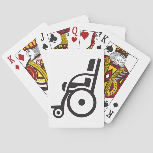 Rolstoelpictogram Spelkaarten Pokerkaarten (Achterkant)
