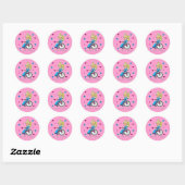 Rolstoelprinses Ronde Sticker (Vel)