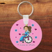 Rolstoelprinses Sleutelhanger (Voorkant)