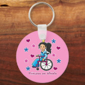 Rolstoelprinses Sleutelhanger (Voorkant)