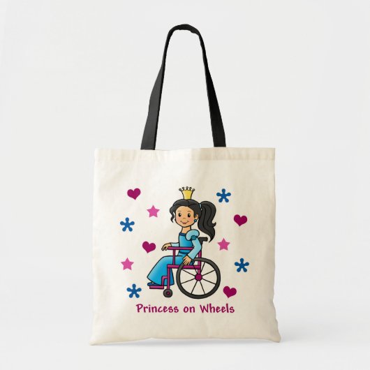 Rolstoelprinses Tote Bag (Voorkant)