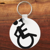rolstoelrolstoel sleutelhanger (Voorkant)