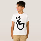 rolstoelrolstoel t-shirt (Voorkant volledig)