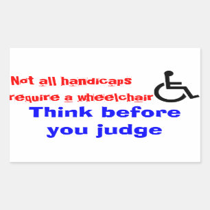 rolstoelstickers rechthoekige sticker