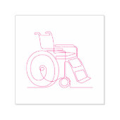 rolstoelstructuur  zelfinktende stempel (Design)