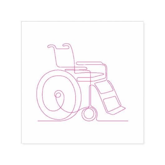 rolstoelstructuur  zelfinktende stempel (Design)