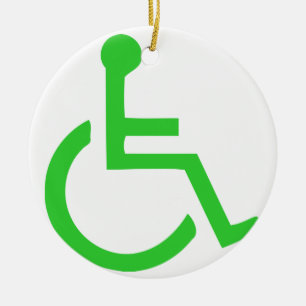 Rolstoelsymbool Keramisch Ornament