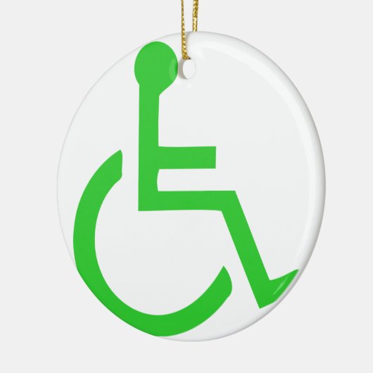 Rolstoelsymbool Keramisch Ornament (Links)