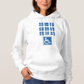 Rolstoeltoegankelijkheidstekens Hoodie (Voorkant)