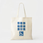 Rolstoeltoegankelijkheidstekens Tote Bag (Voorkant)