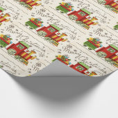 roltraangetjes voor kerstmis cadeaupapier (Hoek)