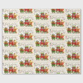 roltraangetjes voor kerstmis cadeaupapier (Vlak)