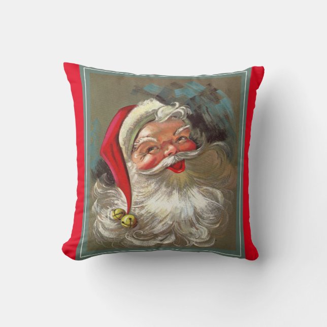  Roly Poly Holly Jolly Santa Claus Kussen (Voorkant)