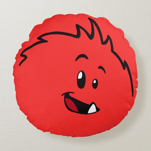 Roly-Poly Monster-Sierkussen Rond Kussen (Voorkant)