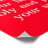 Rom 12:1 Gele en zwarte kanarie spotvogel Poster (Hoek)