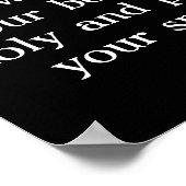 Rom 12:1 Wolven kijken naar de volle maan. Poster (Hoek)