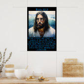 Rom 12:2 met Jezus op het strand Poster (Keuken)