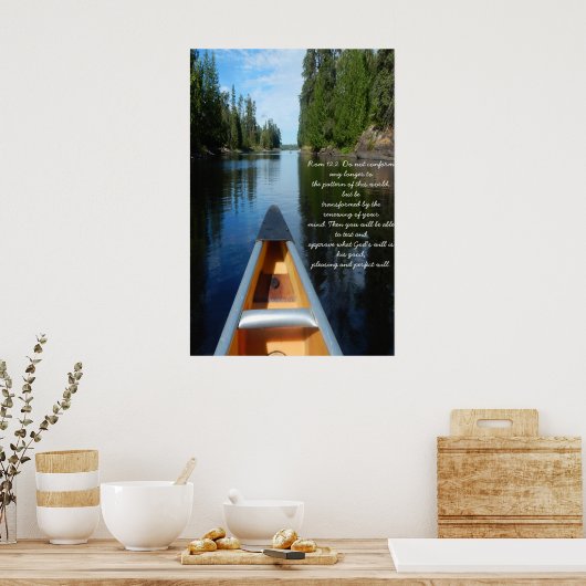 Rom 12:2 niet meer in overeenstemming poster (Keuken)