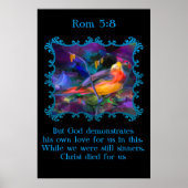 Rom 5:8 Mooie regenboogkleurige mug Poster (Voorkant)
