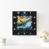 Rom 6:23 Met zeegarens boven het open zee Vierkante Klok (Huis)