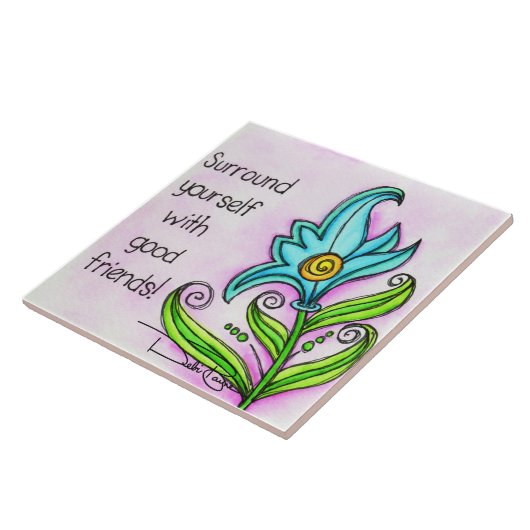 Rom jezelf tegeltje (Zijkant)