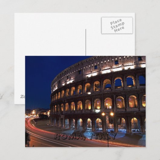 Roma, Briefkaart Italië (Voorkant / Achterkant)