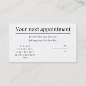 Roma Business en reizen Afsprakenkaartje (Achterkant)