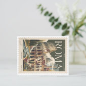 Roma Classieke Vintage Postzegel Briefkaart (Staand voorkant)
