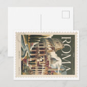 Roma Classieke Vintage Postzegel Briefkaart (Voorkant / Achterkant)