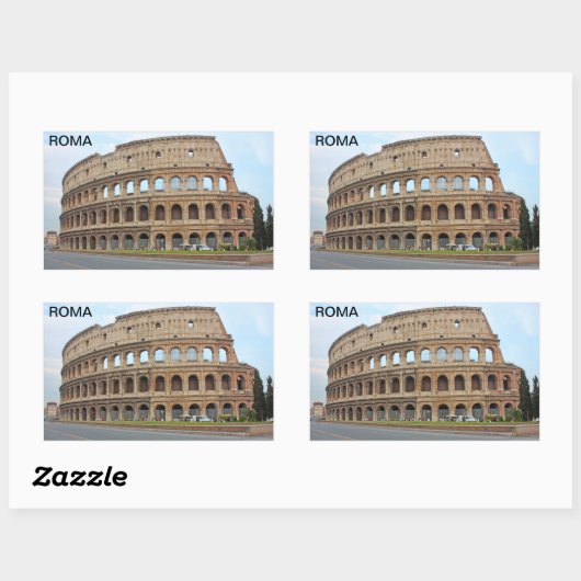 Roma-coliseum Rechthoekige Sticker (Vel)