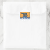 Roma-continentaal Ronde Sticker (Tas)