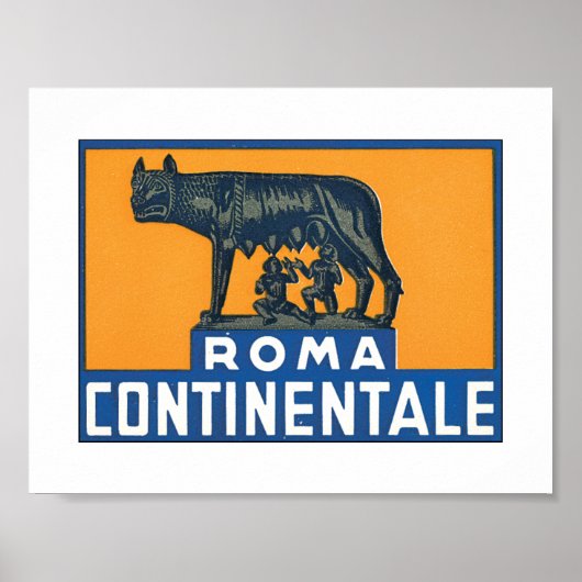 Roma Continentale Poster (Voorkant)