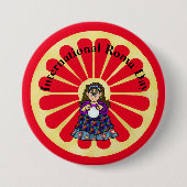 Roma Day Gypsy Fortune Teller Button (Voorkant)