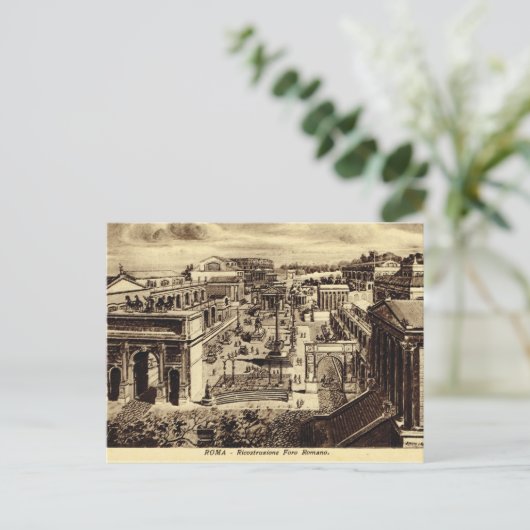 Roma, de onderdrukking van het forum door kunstena briefkaart (Staand voorkant)