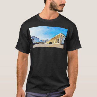 Roma Eur Pine Tree Struiken en gebouw T-shirt