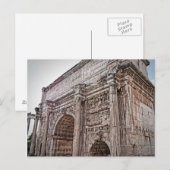 Roma Forum Arch of Septimius Severus Briefkaart (Voorkant / Achterkant)