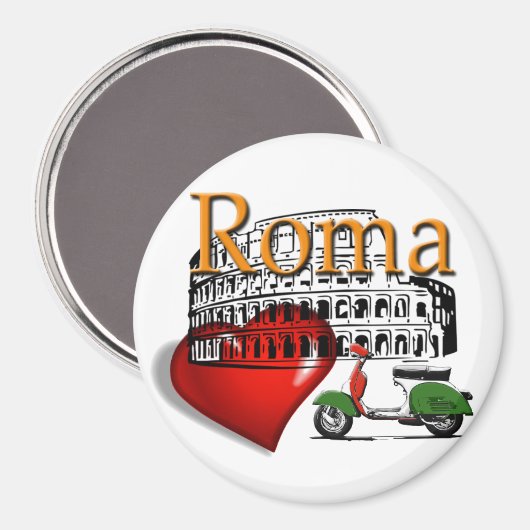 Roma in my heart magnet (Voorkant / Achterkant)