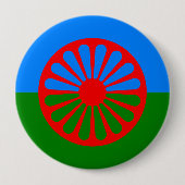 Roma, India Ronde Button 4,0 Cm (Voorkant)