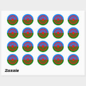 Roma, India Ronde Sticker (Vel)