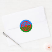 Roma, India Ronde Sticker (Envelop)