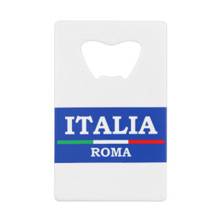 Roma Italia Azzurri Italiaanse vlag Creditkaart Flessenopener
