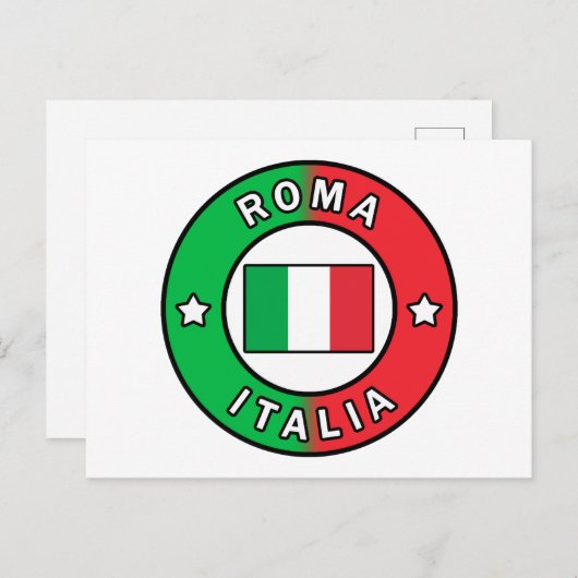 Roma Italia Briefkaart (Voorkant / Achterkant)