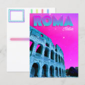 Roma, Italia - Rome, Italy - Colosseum Postcard Briefkaart (Voorkant / Achterkant)