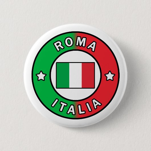 Roma Italia Ronde Button 5,7 Cm (Voorkant)