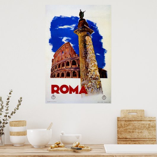  Roma Italiaanse reis Rome Poster (Keuken)