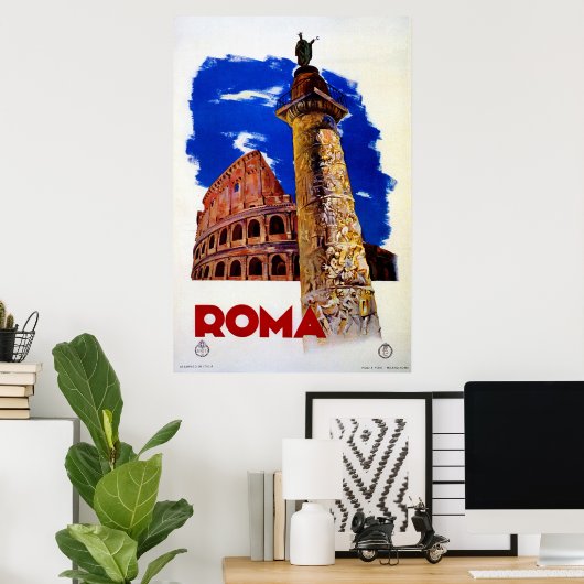  Roma Italiaanse reis Rome Poster (Thuiskantoor)