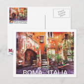 ROMA, ITALIË BRIEFKAART (Voorkant / Achterkant)