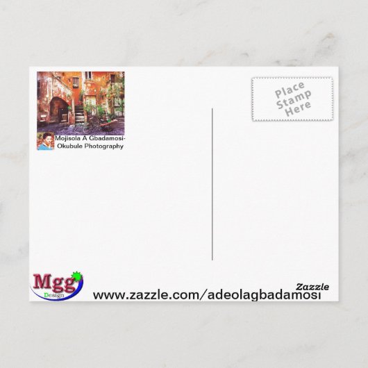 ROMA, ITALIË BRIEFKAART (Achterkant)